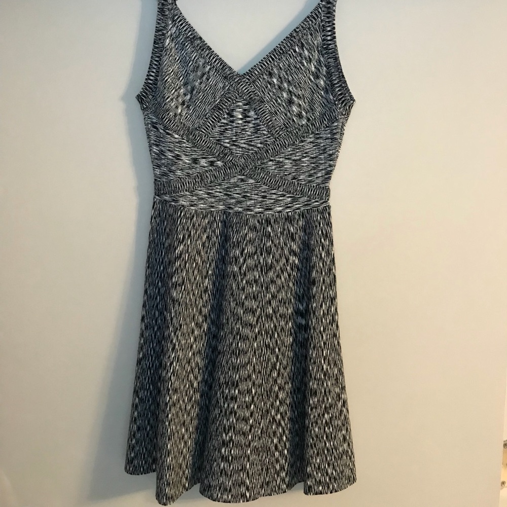 Guess Black and white mini dress